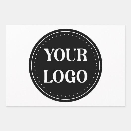 Gestroomlijnd, eigentijds, gepolijst en aanpasbaar inpakpapier vel (Voorkant)