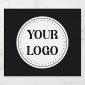 Gestroomlijnd, eigentijds, gepolijst en aanpasbaar likeurfles etiket (Enkel label)