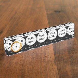 Gestroomlijnd, eigentijds, gepolijst en aanpasbaar naambordje