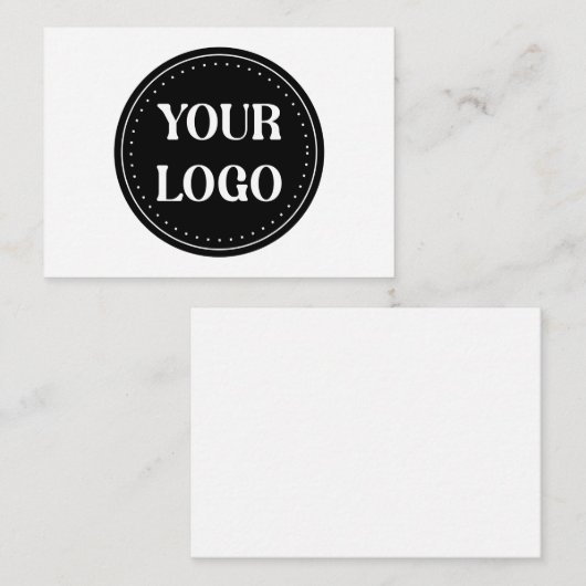 Gestroomlijnd, eigentijds, gepolijst en aanpasbaar notitiekaartje (Voorkant / Achterkant)