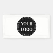 Gestroomlijnd, eigentijds, gepolijst en aanpasbaar spandoek (Horizontaal)