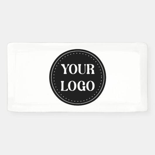 Gestroomlijnd, eigentijds, gepolijst en aanpasbaar spandoek (Horizontaal)