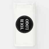 Gestroomlijnd, eigentijds, gepolijst en aanpasbaar spandoek (Verticaal)