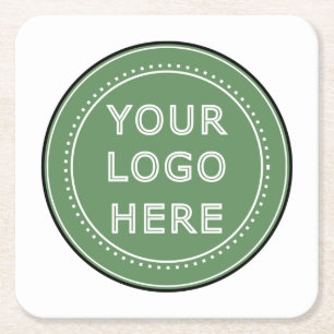 Gestroomlijnd, eigentijds, gepolijst en aanpasbaar vierkante kartonnen onderzetter