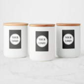 Gestroomlijnd, eigentijds, gepolijst en aanpasbaar voedselcontainer etiket (Flessen)