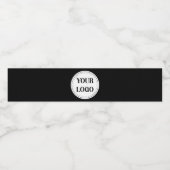 Gestroomlijnd, eigentijds, gepolijst en aanpasbaar waterfles etiket (Enkel label)