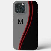 Gestroomlijnd modern Man Executive Monogram Case-Mate iPhone Case (Achterkant)