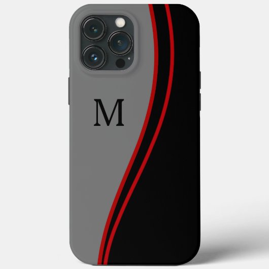 Gestroomlijnd modern Man Executive Monogram Case-Mate iPhone Case (Achterkant)