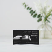 gestroomlijnd zwart luxe visitekaartje (Staand voorkant)