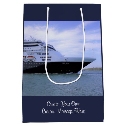 Gestroomlijnde, aangepaste verzenddoos medium cadeauzakje (Achterkant)