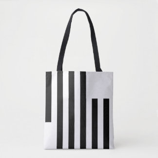 Gestroomlijnde Canvas tas op maat, zwart en wit