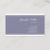 Gestroomlijnde Elegante Kleur Professioneel Modern Visitekaartje (Voorkant)