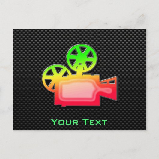 Gestroomlijnde filmcamera briefkaart (Voorkant)