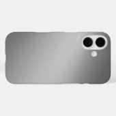 Gestroomlijnde grijs ombre – iPhone 16 Hoesje (Achterkant (horizontaal))