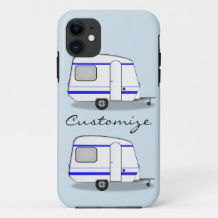 Gestroomlijnde kleine oplegger zigeunercaravan iPhone 11 hoesje