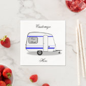 Gestroomlijnde kleine oplegger zigeunercaravan servet (Insitu)