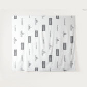 Gestroomlijnde zakelijke Logo-stap en herhalingsev Wandkleed (Voorkant (horizontaal))