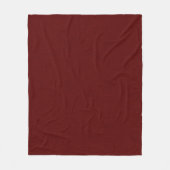 Gestructureerd donkerrood, roodbruin. fleece deken (Voorkant)