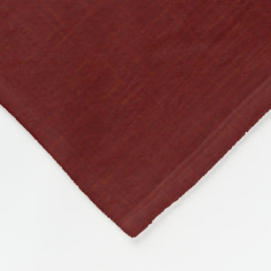 Gestructureerd donkerrood, roodbruin. fleece deken