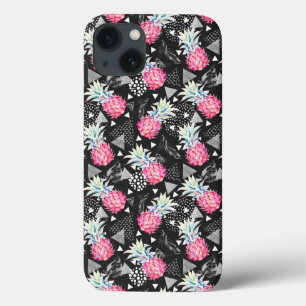 Gestructureerd Driehoekig Ananaspatroon iPhone 13 Hoesje