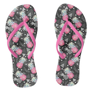Gestructureerd driehoekspaneel teenslippers