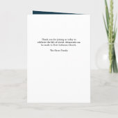 Gestructureerd foto-Memorial Programme Programma (Achterkant)