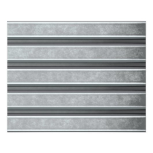 Gestructureerd gegolfd staal foto afdruk (Voorkant)