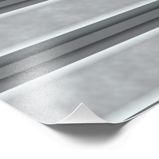 Gestructureerd gegolfd staal foto afdruk (Hoek)