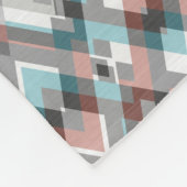 Gestructureerd geometrisch ruitpatroon. fleece deken (Hoek)