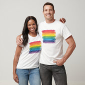 Gestructureerd regenboog T-shirt (Unisex)
