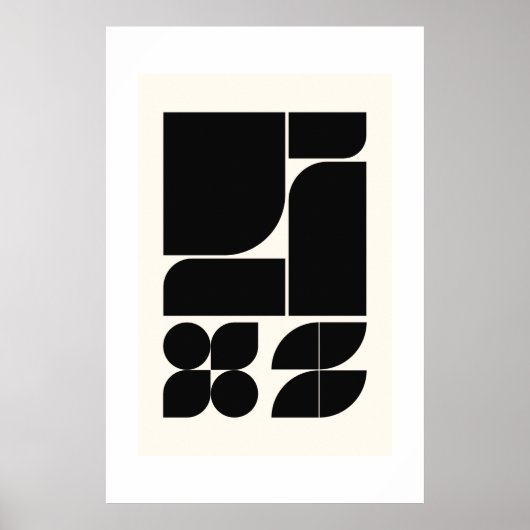 Gestructureerd ritme: geometrische wandkunst uit h poster (Voorkant)