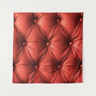 Gestructureerd rood leer: gedetailleerd materiaal wandkleed