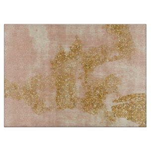 *~* Gestructureerd roze goudlitter vervormd goud Snijplank