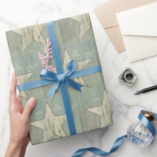 Gestructureerd ster inpakpapier (Geschenken)
