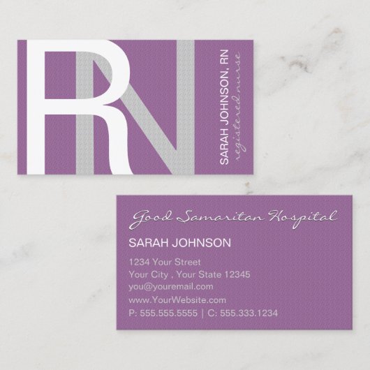 Gestructureerd Verpleegkundige KIES Achtergrondkl Visitekaartje (Voorkant / Achterkant)