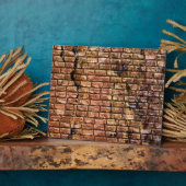 Gestructureerde Aged Brick Wall gestructureerd Fotoplaat (Zijkant)