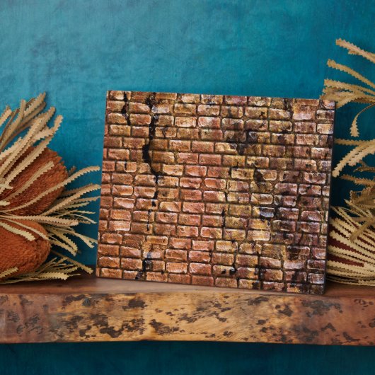 Gestructureerde Aged Brick Wall gestructureerd Fotoplaat (Zijkant)