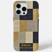 Gestructureerde geometrische lappendeken – minimal Case-Mate iPhone case (Achterkant)