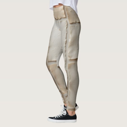 Gestructureerde handgemaakte papier platte lay leggings (Links)