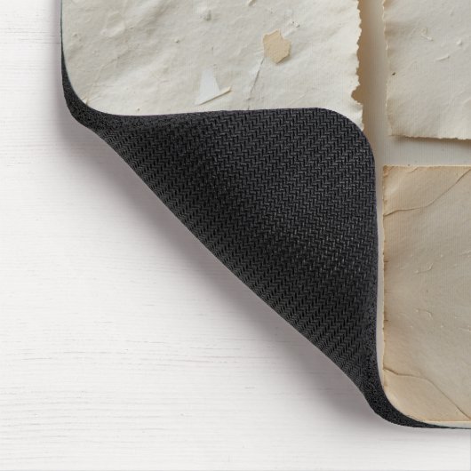 Gestructureerde handgemaakte papier platte lay muismat (Hoek)