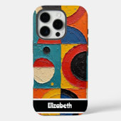 Gestructureerde Impasto Vibrant geometrische smart Case-Mate iPhone Case (Achterkant)