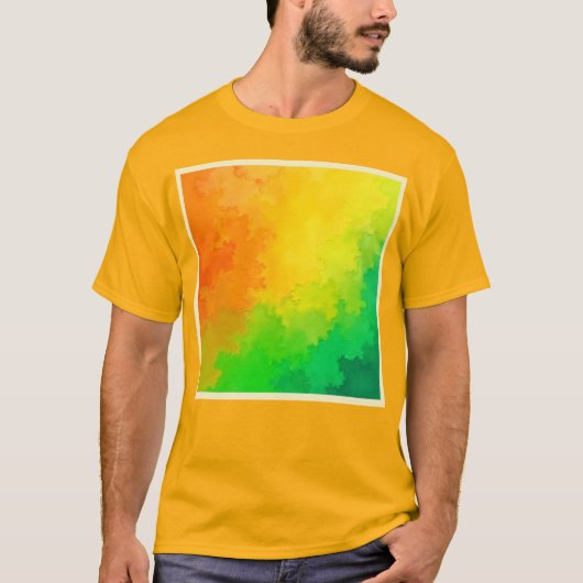Gestructureerde kleurenmix t-shirt (Voorkant)