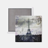 Gestructureerde Parijs in Lavender Magneet (Voorkant / Achterkant)