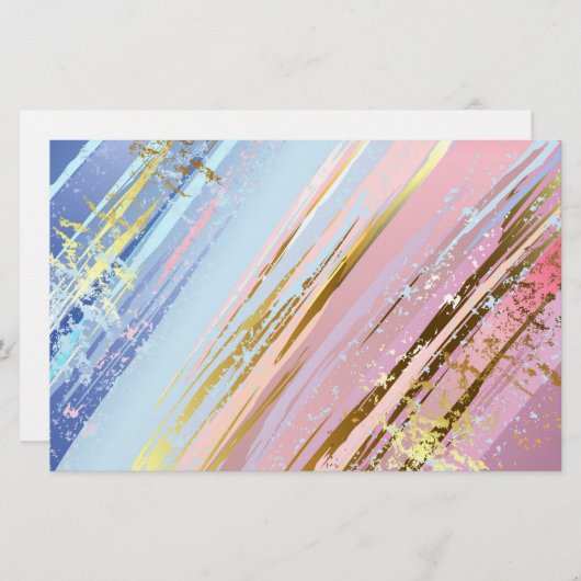 Gestructureerde Roze Achtergrond Briefpapier (Voorkant / Achterkant)