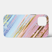 Gestructureerde Roze Achtergrond Case-Mate iPhone Case (Achterkant (horizontaal))