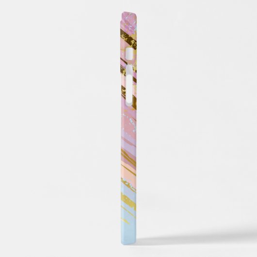 Gestructureerde Roze Achtergrond iPhone Hoesje (Linkerkant)