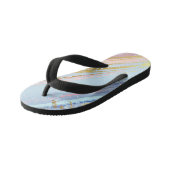 Gestructureerde Roze Achtergrond Kinder Teenslippers (Schuin)