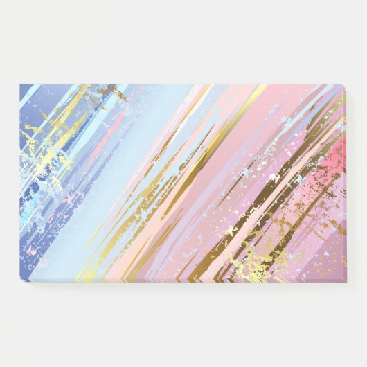 Gestructureerde Roze Achtergrond Post-it® Notes (Voorkant)