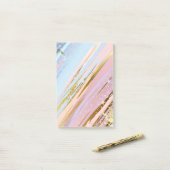 Gestructureerde Roze Achtergrond Post-it® Notes (Op bureau)