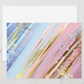 Gestructureerde Roze Achtergrond Save The Date (Voorkant / Achterkant)